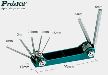 Zestaw kluczy imbusowych 8PK-021N Proskit
