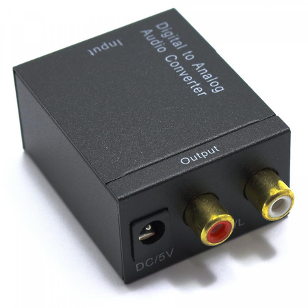 PRZETWORNIK CYFROWO ANALOGOWY DAC + KABEL OPTYCZNY