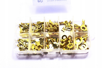 ZESTAW KONEKTORÓW SAMOCHODOWYCH KABLOWYCH 90 SZT