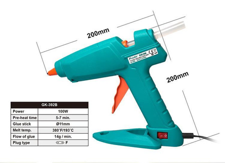 PISTOLET DO KLEJU NA GORĄCO GK-392B 100W Proskit