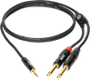 KABEL JACK 3.5 - 2X JACK 6.3 6m AUDIO KLOTZ