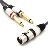 KABEL GN XLR/2X WT 6.3 MONO 1.5M VITALCO MKP21
