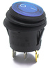 PRZEŁĄCZNIK HERMETYCZNY OKRĄGŁY NIEBIESKI 12V 20A