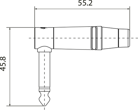 WTYK JACK 6.3 MONO KĄTOWY ROXTONE RJ2RPP-NS-NG