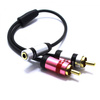 ADAPTER AUX GNIAZDO JACK 2X WTYK RCA CINCH VITALCO JR537 VITALCO