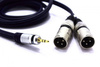 KABEL 2X XLR WTYK JACK 3.5 AUX 5m MK32B STEREO VITALCO