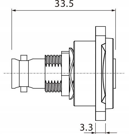 GNIAZDO PANELOWE BNC ROXTONE RAB75D-B TABLICOWE
