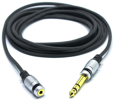 KABEL AUX WTYK JACK 6,3 STEREO - GNIAZDO JACK 3,5 VITALCO MK69 5M