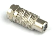 PRZEJŚCIÓWKA WTYK F GNIAZDO RCA