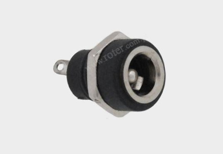 Gniazdo DC 2.1mm do obud. typ 2 (nakrętka)
