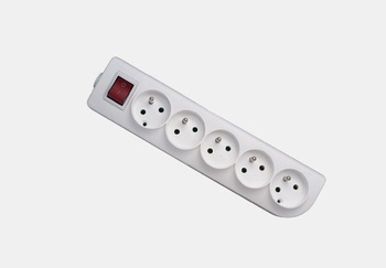 Gniazdo z uziemieniem i wył. 5x GN-50W