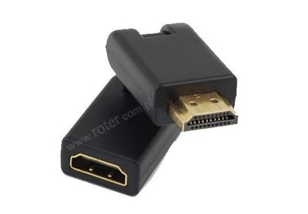 ADAPTER HDMI REGULOWANY WTYK GNIAZDO 360 STOPNI
