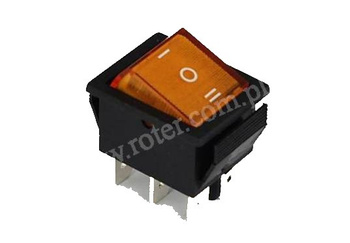 PRZEŁĄCZNIK POWIETLANY 3 POZYCYJNY ŻÓŁTY AC