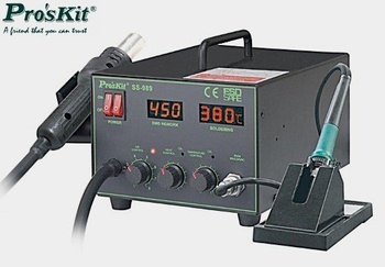 Stacja na gorące powietrze+lutownica SS-989B Proskit