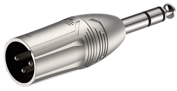 Adapter XLR męski wtyk Jack 6.3 TRS stereo 6,3 Roxtone