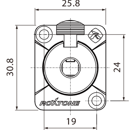 GNIAZDO PANELOWE JACK 6.3 STEREO ROXTONE RJ3FD-BT