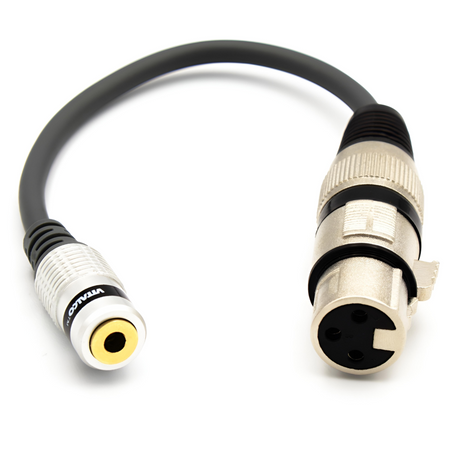 ADAPTER XLR ŻEŃSKI GNIAZDO MINI JACK 3.5 VITALCO PRZEJŚCIÓWKA XLR AUX 3,5