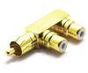 TRÓJNIK ADAPTER RCA WTYK - 2 GNIAZDA VITALCO RP04