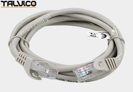 Patch cord UTP kat.5e CCA 2,0m szary 5P31