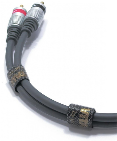 CZARNY ORGANIZER KABLI RZEP TAŚMA RZEPOWA VITALCO 15mm 2m