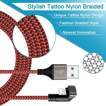 KABEL USB MICRO IPHONE 1M 180 STOPNI