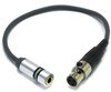 ADAPTER XLR 3 PIN MINI ŻEŃSKI - GNIAZDO MINI JACK 3,5 VITALCO MIKROFON