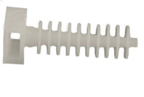 Uchwyt opaski kablowej wbijany 10/40mm biały 100 sztuk