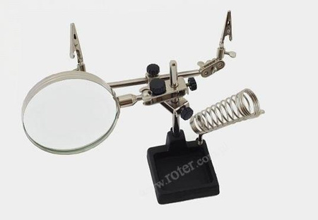 Uchwyt montaż. trzecia ręka z podst. lutownicy