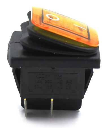 PRZEŁĄCZNIK HERMETYCZNY PROSTOKĄTNY CZERWONY 12V 20A