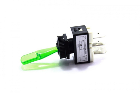 PRZEŁĄCZNIK DŹWIGNIA PODŚWIETLANY VS5605 ZIELONY