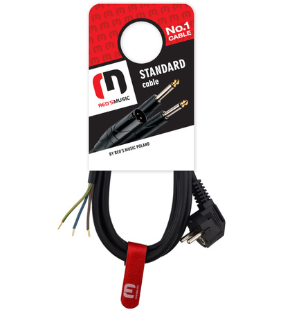 KABEL PRZEWÓD ZASILAJĄCY Z WTYKIEM ELEKTRYCZNYM 3m SCHUKO 3X1,5MM2 GUMA