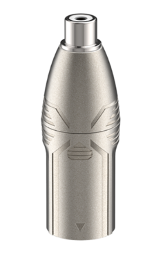 ADAPTER REDUKCJA PRZEJŚCIÓWKA WTYK XLR MĘSKI - GNIAZDO RCA RA2XMPF ROXTONE