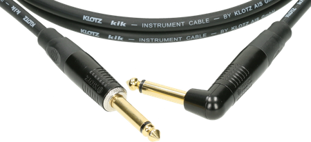 KABEL GITAROWY JACK 6.3 TS KĄTOWY KLOTZ KIK 6m DO GITARY INSTRUMENTALNY