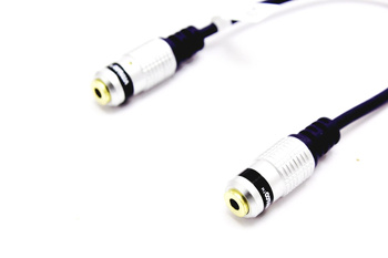 GNIAZDO JACK 3,5 TRS AUX PODWÓJNE KABEL VITALCO