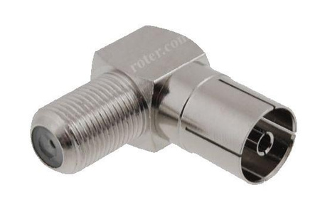 VITALCO KĄTOWY ADAPTER GNIAZDO F GNIAZDO TV