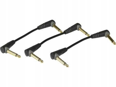 KABEL DO EFEKTÓW KĄTOWY JACK 6.3MM 3X15CM KLOTZ