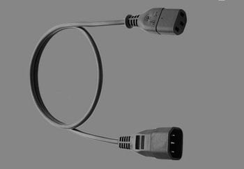 Kabel zasilania (przedłużacz) 5m czarny WN-12