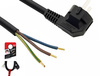 KABEL PRZEWÓD  ZASILAJĄCY Z WTYKIEM ELEKTRYCZNYM 1.5m SCHUKO 3X1,5MM2 GUMA
