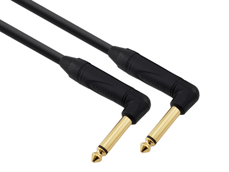 KABEL INSTRUMENTALNY JACK 6.3/ JACK 6.3 KĄTOWY GCSA1330 3m GITAROWY