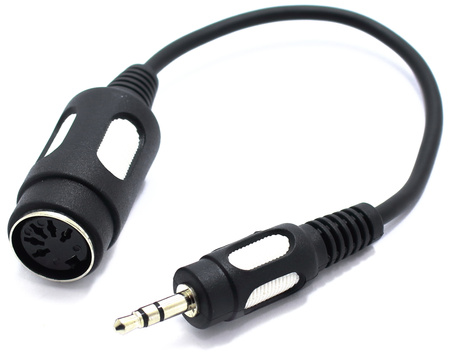 ADAPTER GNIAZDO DIN NA WTYK MINI JACK 3.5 TRS 3,5 VITALCO