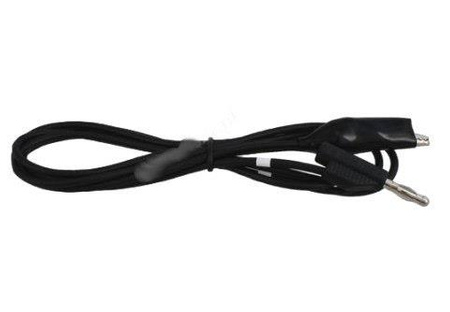 KABEL WTYK BANAN + KROKODYLEK CZARNY 1,5m VITALCO