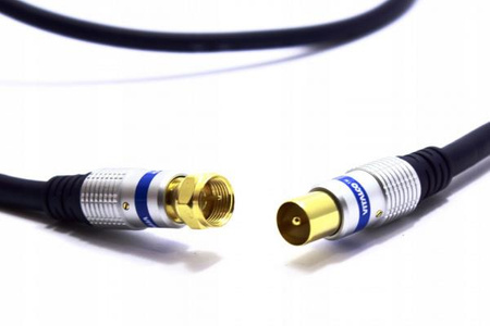 KABEL ANTENOWY WTYK TV - WTYK F VITALCO 1M AK60