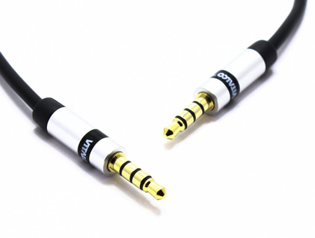 KABEL AUX MINI JACK 3,5 4 POLOWY 3m VITALCO SLIM JKJ81