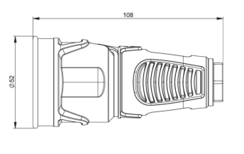 GNIAZDO GUMOWE PRZENOŚNE TAURUS2 2410-SRW_B IP20
