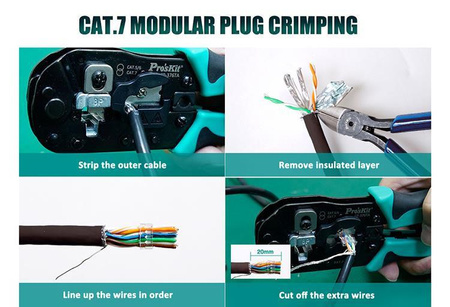 ZACISKACZ WTYKÓW RJ45 kat.7 CP-376TA Proski