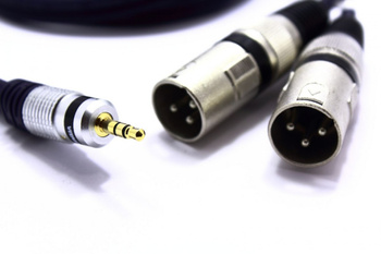 KABEL 2X XLR WTYK JACK 3.5 AUX 1m MK32 MONO VITALCO