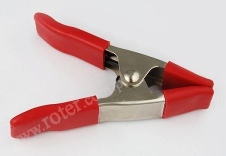 ZŁĄCZE AKUMULATORA KROKODYL 100MM CZERWONY