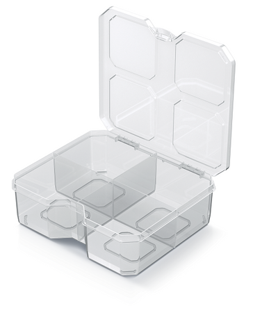 ORGANIZER NARZĘDZIOWY PRZEZROCZYSTY SQR BOX 15 WYSOKI SKRZYNKA