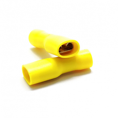 KONEKTOR SAMOCHODOWY IZOLOWANY 6.4 Ż ŻÓŁTY PEŁNY