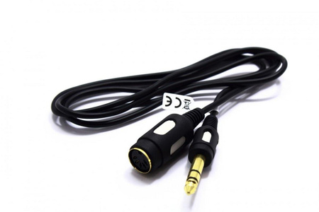 KABEL GNIAZDO DIN - JACK 6.3 1,5m DIK18 VITALCO